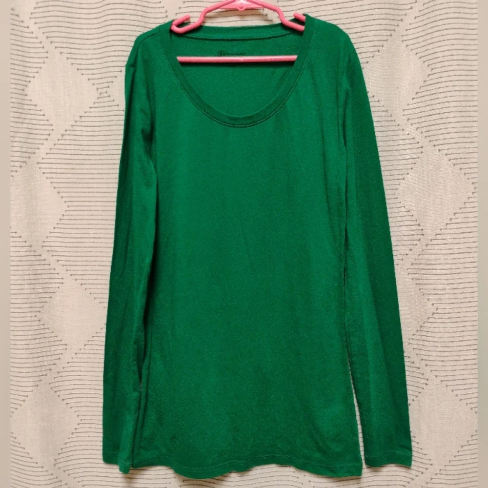 No Boundaries Girls Green Long Sleeve Tee Top Size XS / 1